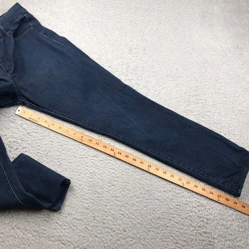 Tory Burch Leggings Jeans Womens 31 (34x29) Dark Wash Mid‎ Rise Skinny Stretch
